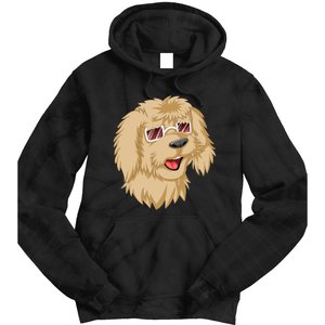 Goldendoodle Face Tie Dye Hoodie