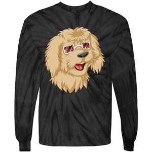 Goldendoodle Face Tie-Dye Long Sleeve Shirt