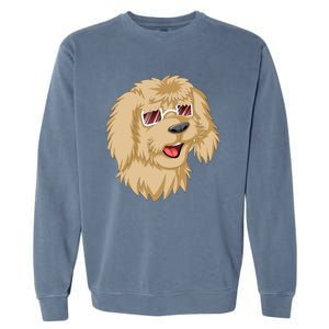 Goldendoodle Face Garment-Dyed Sweatshirt