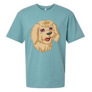 Goldendoodle Face Sueded Cloud Jersey T-Shirt