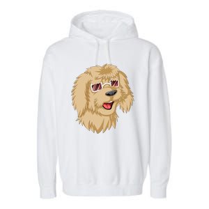 Goldendoodle Face Garment-Dyed Fleece Hoodie