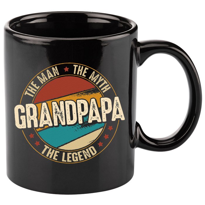 Grandpapa From Grandchildren Grandpapa Myth Legend 11oz C Handle Ceramic Mug
