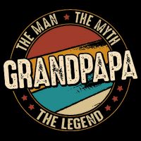 Grandpapa From Grandchildren Grandpapa Myth Legend Drawstring Bag