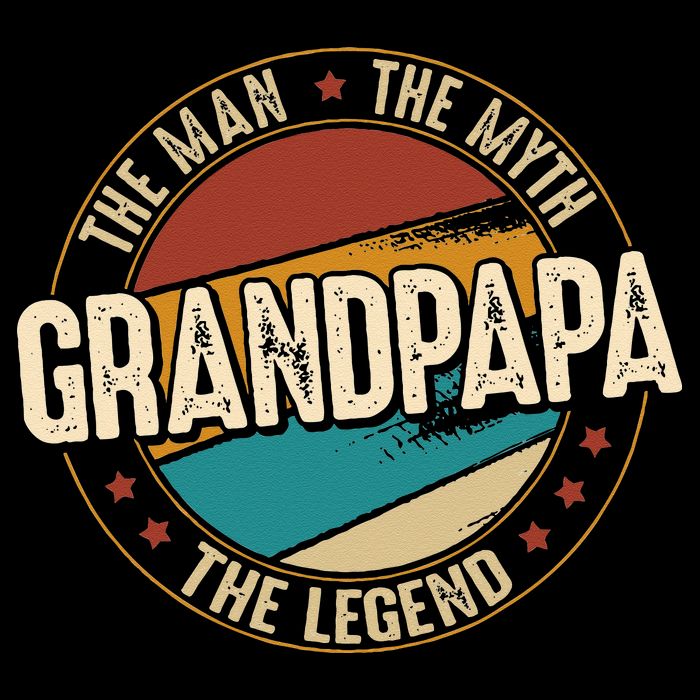 Grandpapa From Grandchildren Grandpapa Myth Legend Drawstring Bag