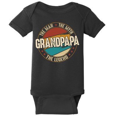 Grandpapa From Grandchildren Grandpapa Myth Legend Baby Bodysuit