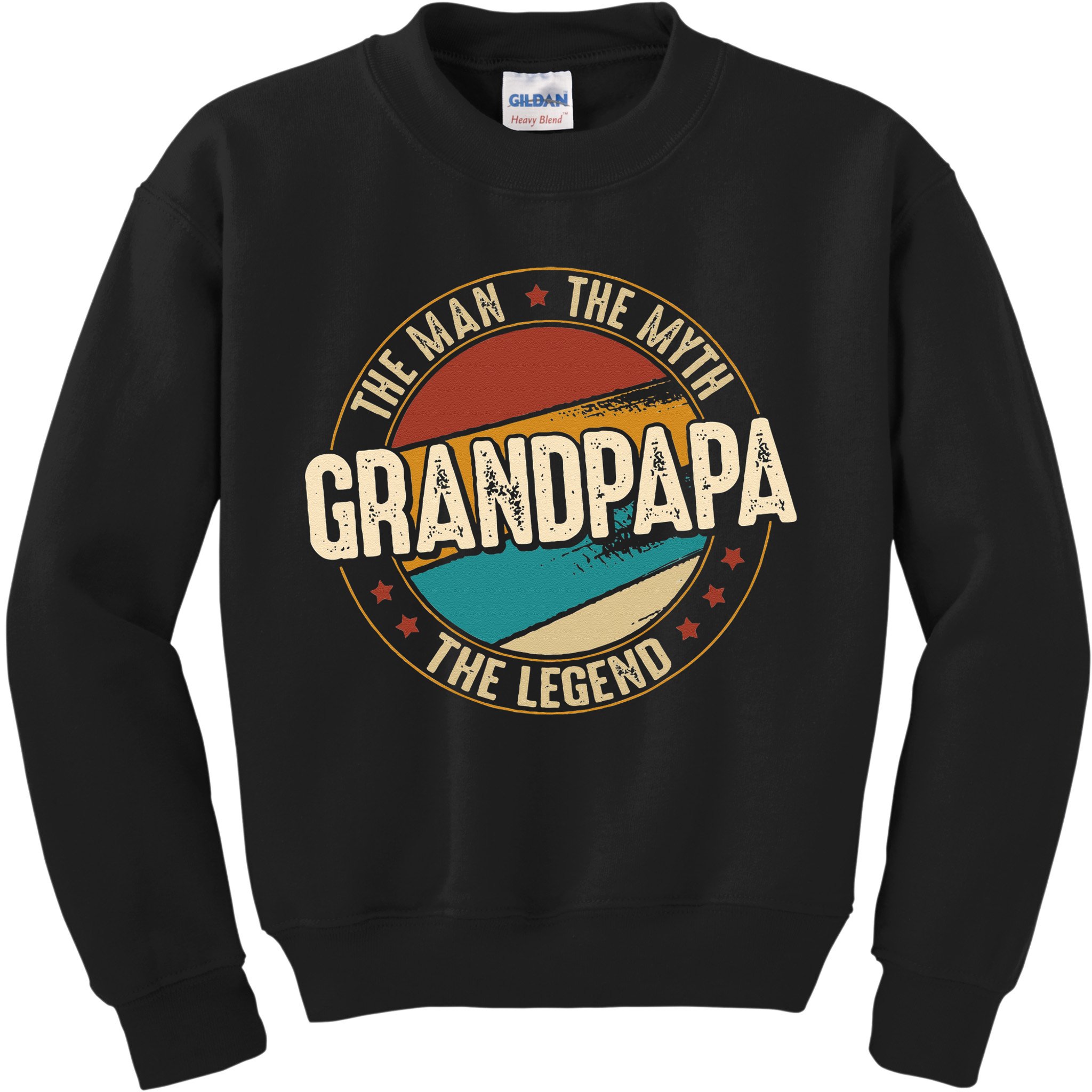 Grandpapa From Grandchildren Grandpapa Myth Legend Kids Sweatshirt