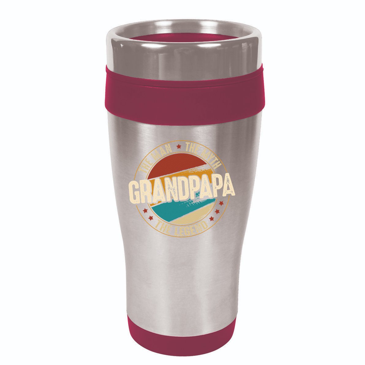 Grandpapa From Grandchildren Grandpapa Myth Legend 16oz Travel Tumbler