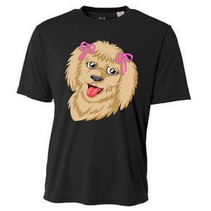 Goldendoodle Face Cooling Performance Crew T-Shirt