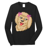 Goldendoodle Face Long Sleeve Shirt