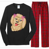 Goldendoodle Face Long Sleeve Pajama Set