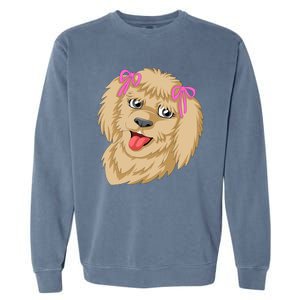 Goldendoodle Face Garment-Dyed Sweatshirt