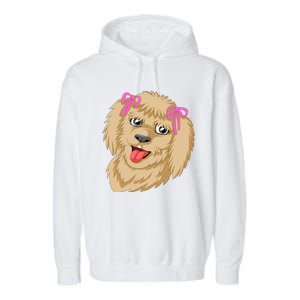 Goldendoodle Face Garment-Dyed Fleece Hoodie