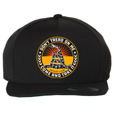  Gadsden Flag Wool Snapback Cap