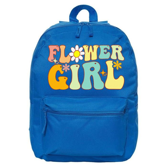 Groovy Flower Girl A Bridesmaid Proposal Flower Girl 16 in Basic Backpack