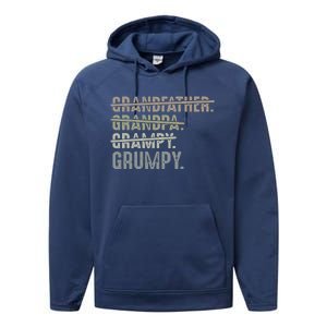 Grumpy For Grandfather Grandpa Grampy Grumpy Performance Fleece Hoodie