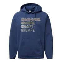 Grumpy For Grandfather Grandpa Grampy Grumpy Performance Fleece Hoodie