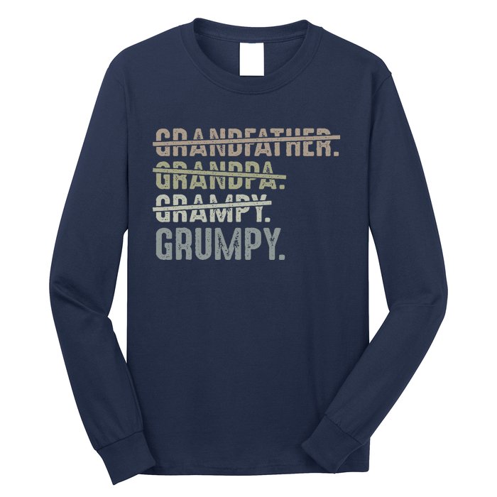 Grumpy For Grandfather Grandpa Grampy Grumpy Long Sleeve Shirt