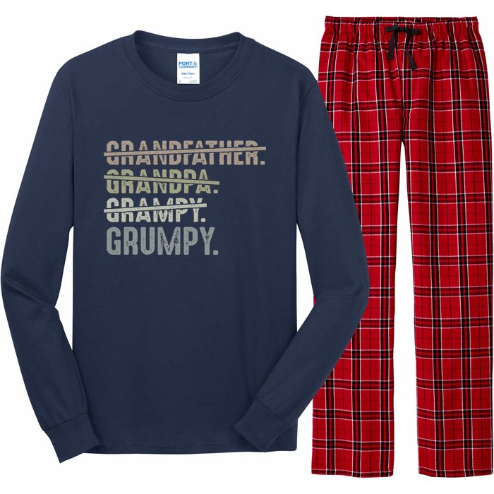 Grumpy For Grandfather Grandpa Grampy Grumpy Long Sleeve Pajama Set