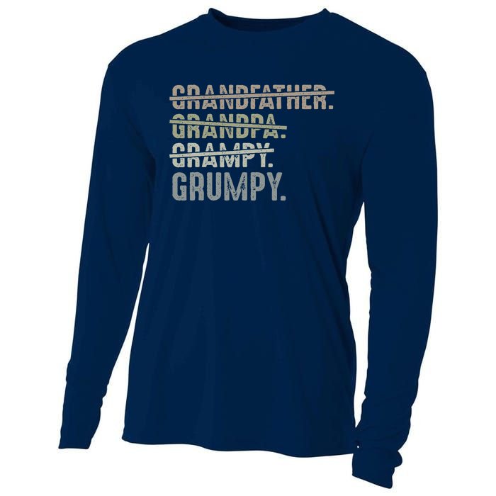 Grumpy For Grandfather Grandpa Grampy Grumpy Cooling Performance Long Sleeve Crew