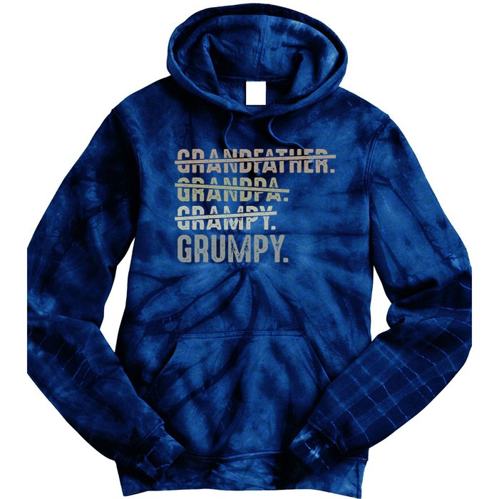 Grumpy For Grandfather Grandpa Grampy Grumpy Tie Dye Hoodie