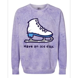 Gifts For Girls Ice Skater Colorblast Crewneck Sweatshirt