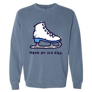 Gifts For Girls Ice Skater Garment-Dyed Sweatshirt