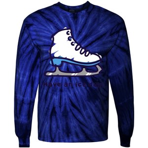 Gifts For Girls Ice Skater Tie-Dye Long Sleeve Shirt