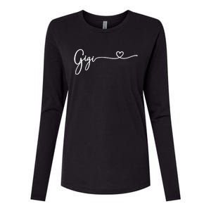 Gigi For Grandma Christmas MotherS Day Birthday Great Gift Womens Cotton Relaxed Long Sleeve T-Shirt