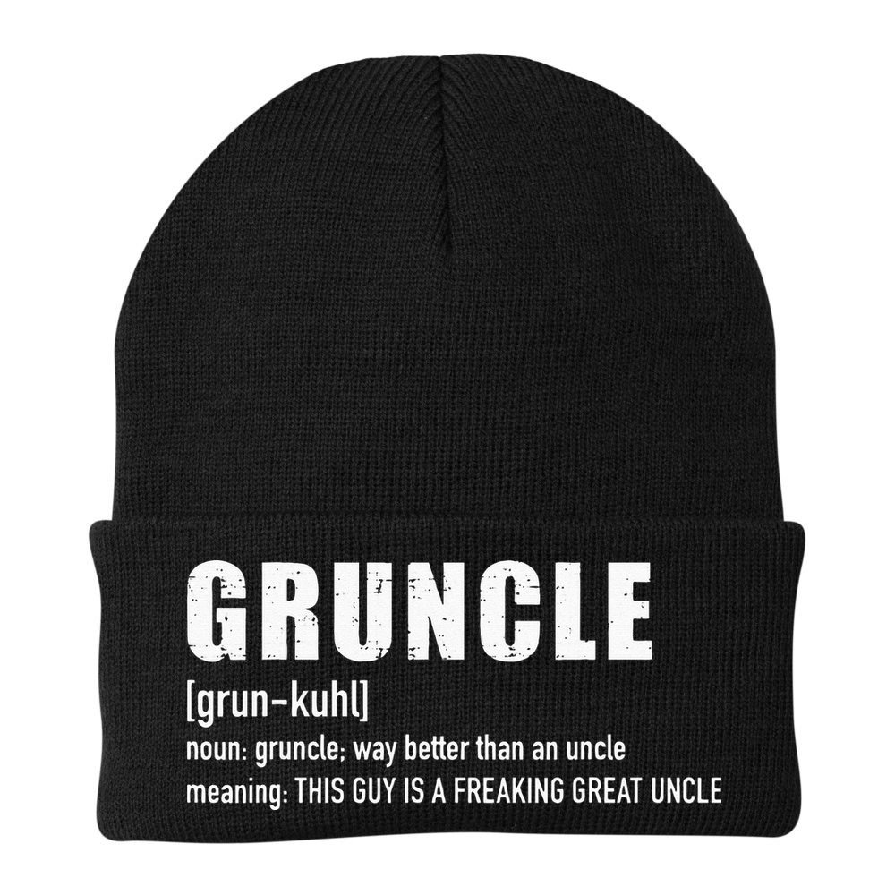 Gruncle for great uncle Beanie