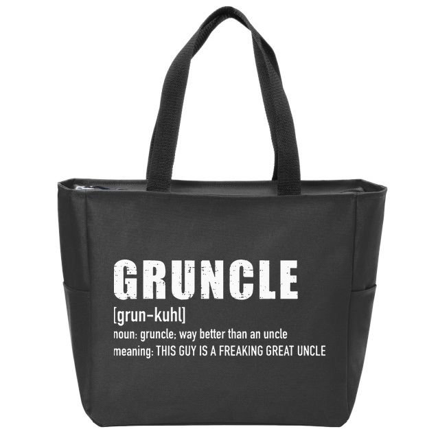 Gruncle for great uncle Zip Tote Bag