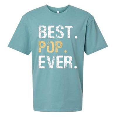 Gift From Granddaughter Grandson Grandkids Best Pop Ever Sueded Cloud Jersey T-Shirt