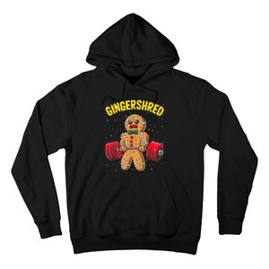 Gingershred Funny Gingerbread Man Gym Bodybuilding Christmas Hoodie