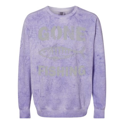 Gone Fishing Colorblast Crewneck Sweatshirt