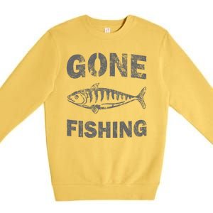 Gone Fishing Premium Crewneck Sweatshirt