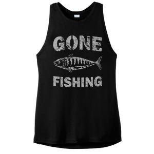 Gone Fishing Ladies PosiCharge Tri-Blend Wicking Tank