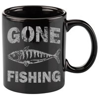 Gone Fishing 11oz C Handle Ceramic Mug