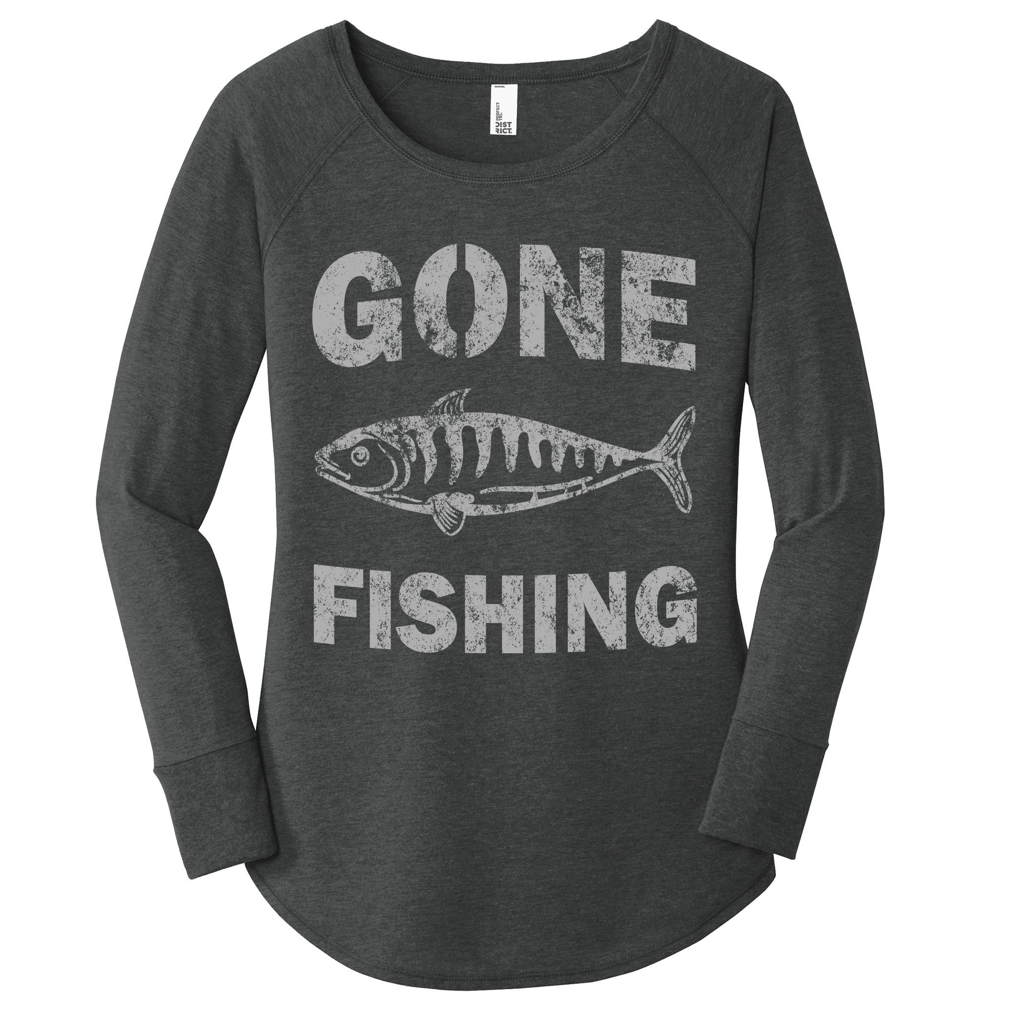 Gone Fishing Women's Perfect Tri Tunic Long Sleeve Shirt