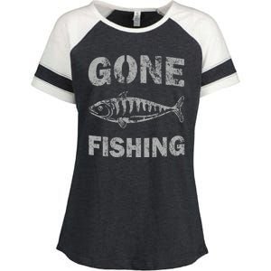 Gone Fishing Enza Ladies Jersey Colorblock Tee