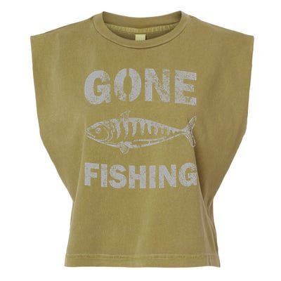 Gone Fishing Garment-Dyed Women's Muscle Tee
