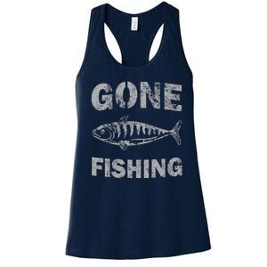 Gone Fishing Women's Racerback Tank