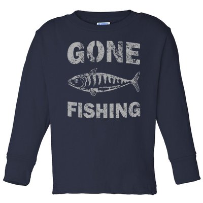 Gone Fishing Toddler Long Sleeve Shirt