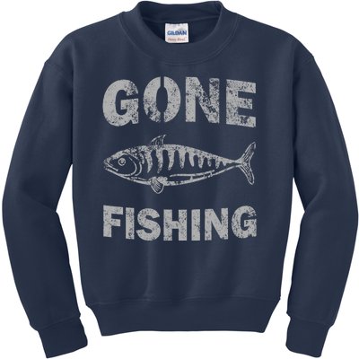 Gone Fishing Kids Sweatshirt