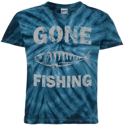 Gone Fishing Kids Tie-Dye T-Shirt