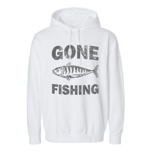 Gone Fishing Garment-Dyed Fleece Hoodie