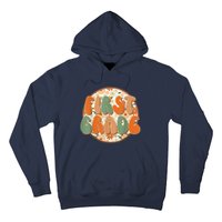 Groovy First Grade Teachers Kids Retro Hippie Back To School Hoodie