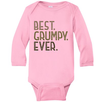 Grumpy From Grandchildrenbest Grumpy Ever Baby Long Sleeve Bodysuit