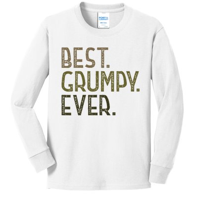 Grumpy From Grandchildrenbest Grumpy Ever Kids Long Sleeve Shirt