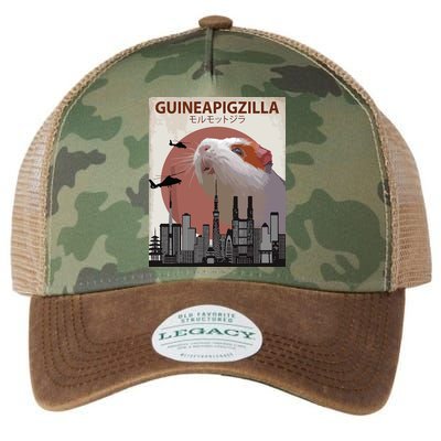Guineapigzilla Funny Guinea Pig Gift Legacy Tie Dye Trucker Hat