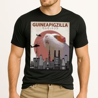 Guineapigzilla Funny Guinea Pig Gift Cooling Performance Crew T-Shirt