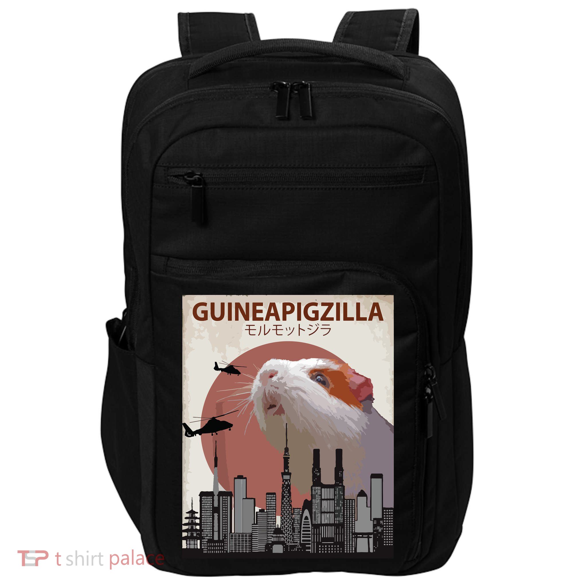 Guineapigzilla Funny Guinea Pig Gift Impact Tech Backpack